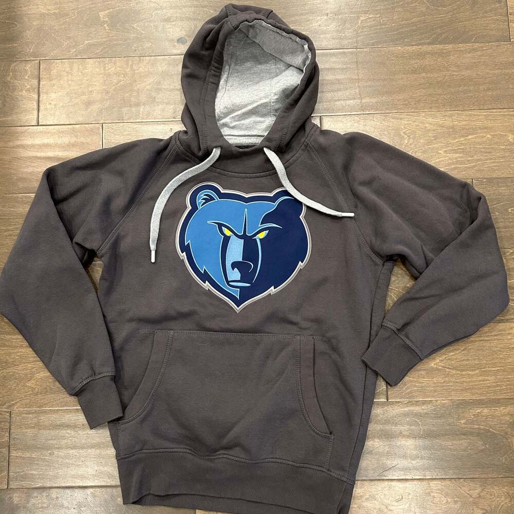 Antigua Memphis Grizzlies Heather Gray Pullover Hoodie Women's Small
